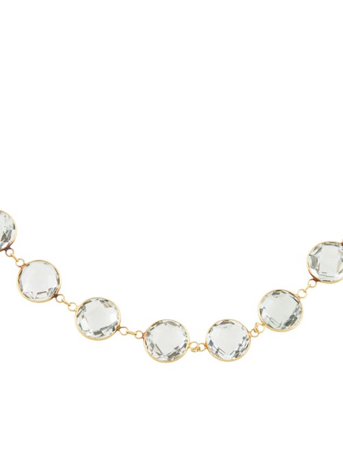Necklace 18K Prasiolite Station Necklace
