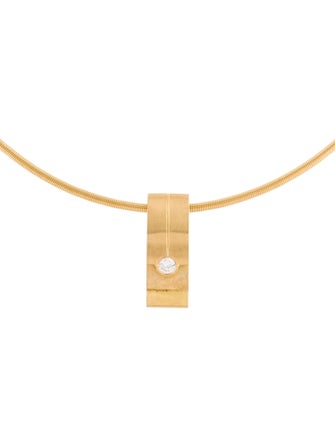 Necklace 18K Diamond Pendant Necklace