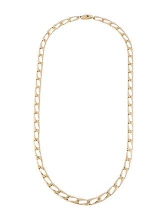 Necklace 14K Flat Oval Chain Link Necklace