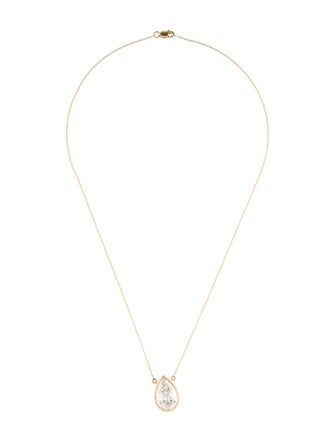 Necklace 18K 6.16ct Lab-Grown Diamond Pendant Necklace