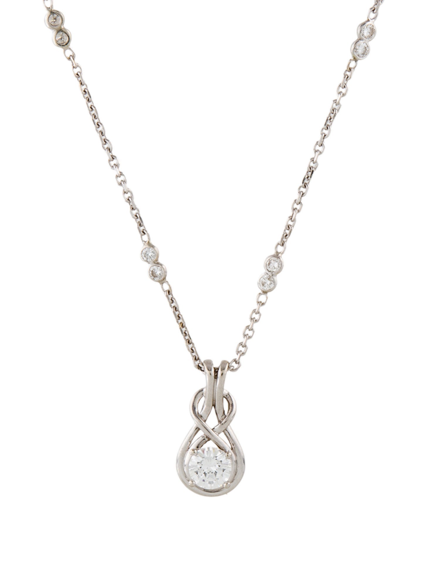 Necklace 14K 1.46ctw Diamond Pendant