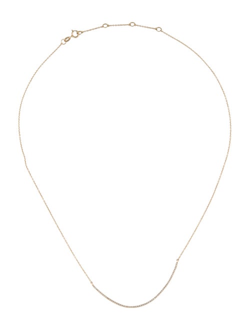 Necklace 14K Diamond Smile Pendant Necklace