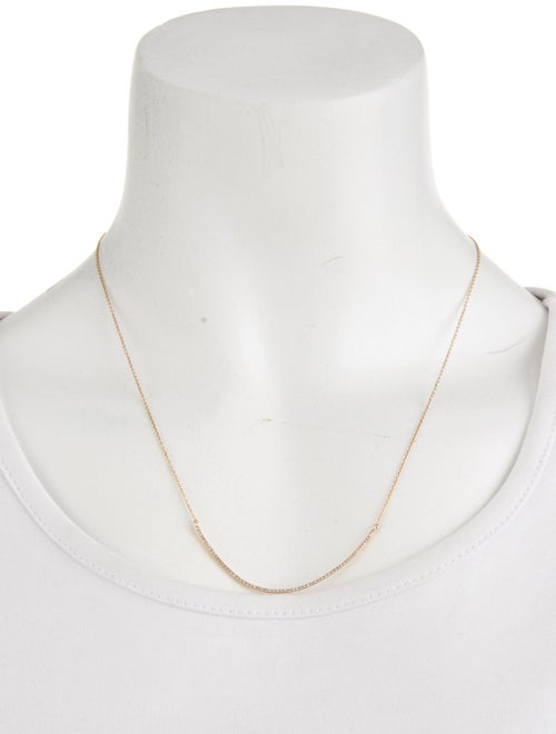 Necklace 14K Diamond Smile Pendant Necklace