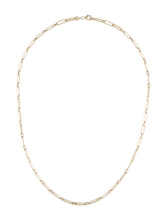 Necklace 14K Paperclip Link Chain Necklace