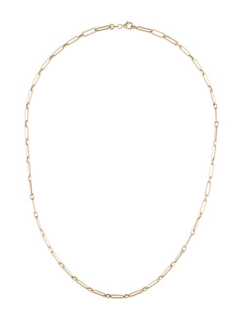 Necklace 14K Paperclip Link Chain Necklace