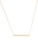Necklace 14K Diamond Bar Pendant Necklace