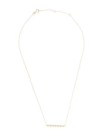 Necklace 14K Diamond Bar Pendant Necklace