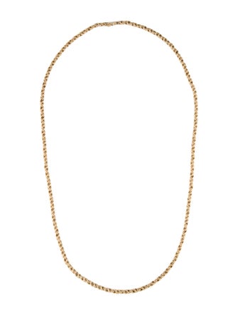Necklace 14K Twisted Rope Chain Necklace