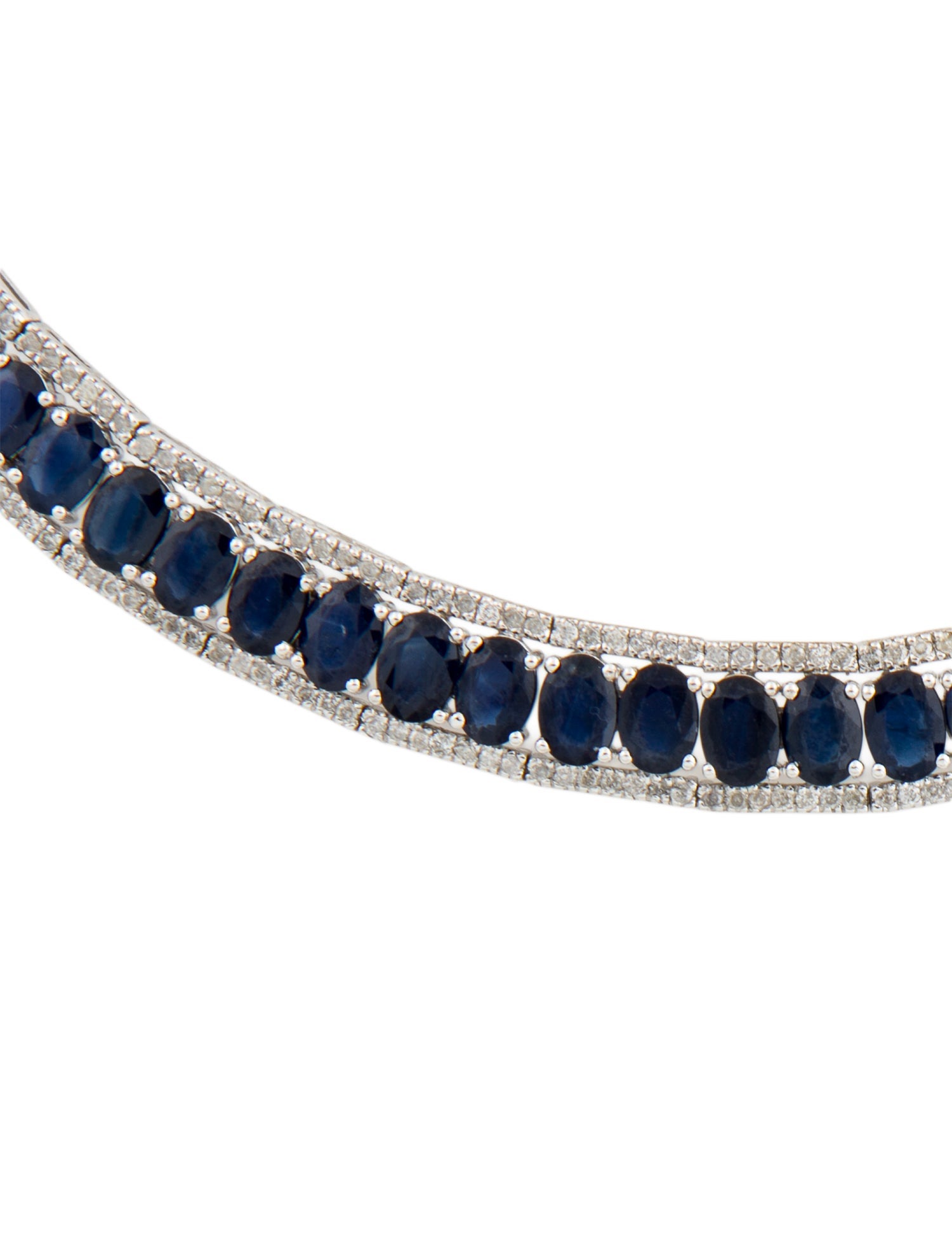 Necklace 14K 55.20ctw Sapphire & Diamond Collar
