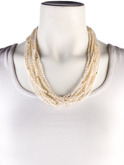 Necklace 14K Pearl Multistrand Necklace