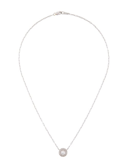 Necklace Platinum Diamond Halo Pendant Necklace