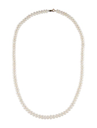 Necklace 10K Pearl Bead Strand Necklace