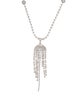 Necklace 14K 3.53ctw Diamond Fringe Pendant Necklace