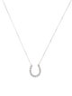 Necklace 14K Diamond Horseshoe Pendant Necklace