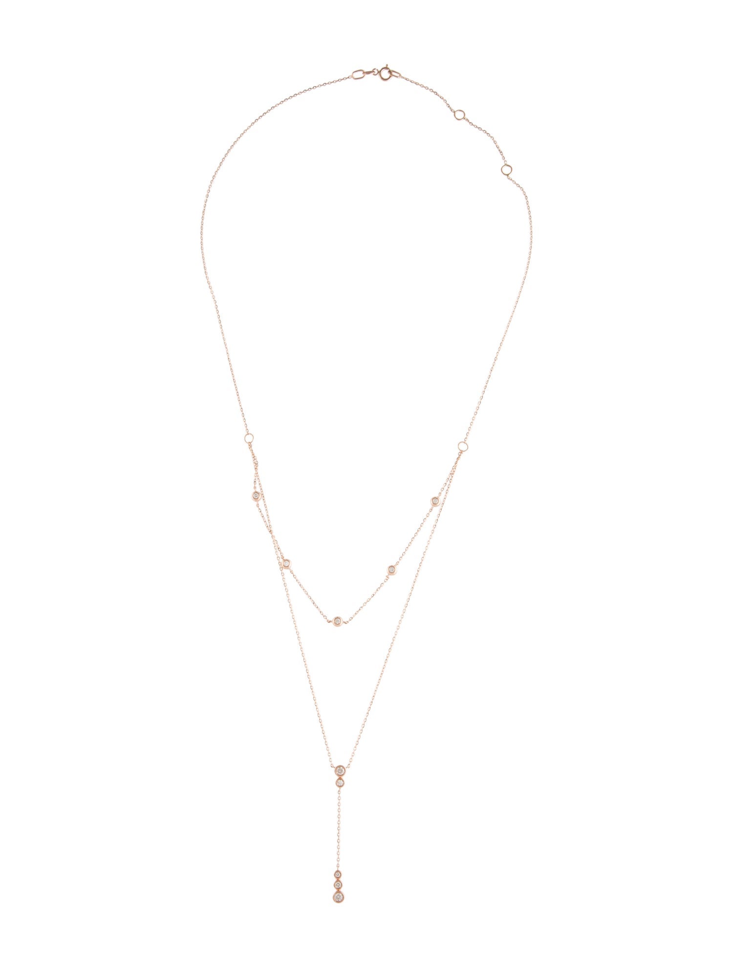 Necklace 14K Diamond Lavalier Necklace