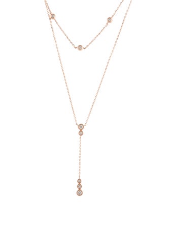 Necklace 14K Diamond Lavalier Necklace