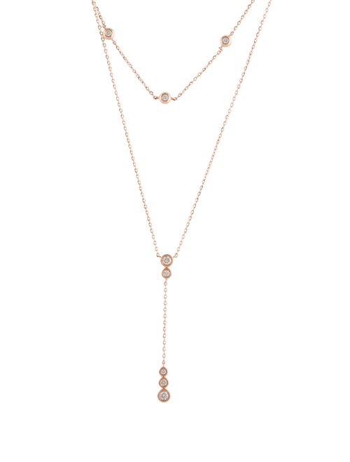 Necklace 14K Diamond Lavalier Necklace