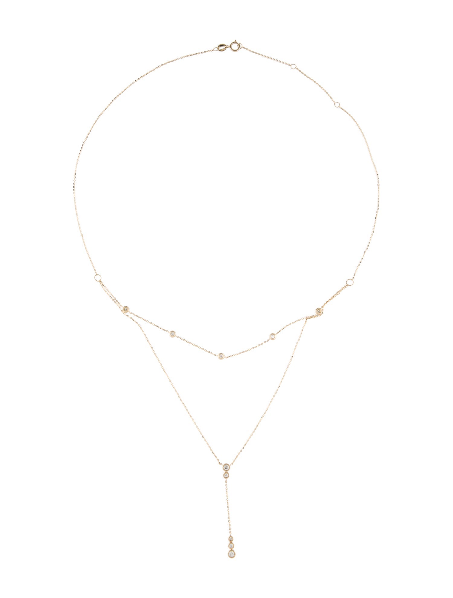 Necklace 14K Diamond Lavalier Necklace