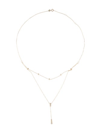 Necklace 14K Diamond Lavalier Necklace