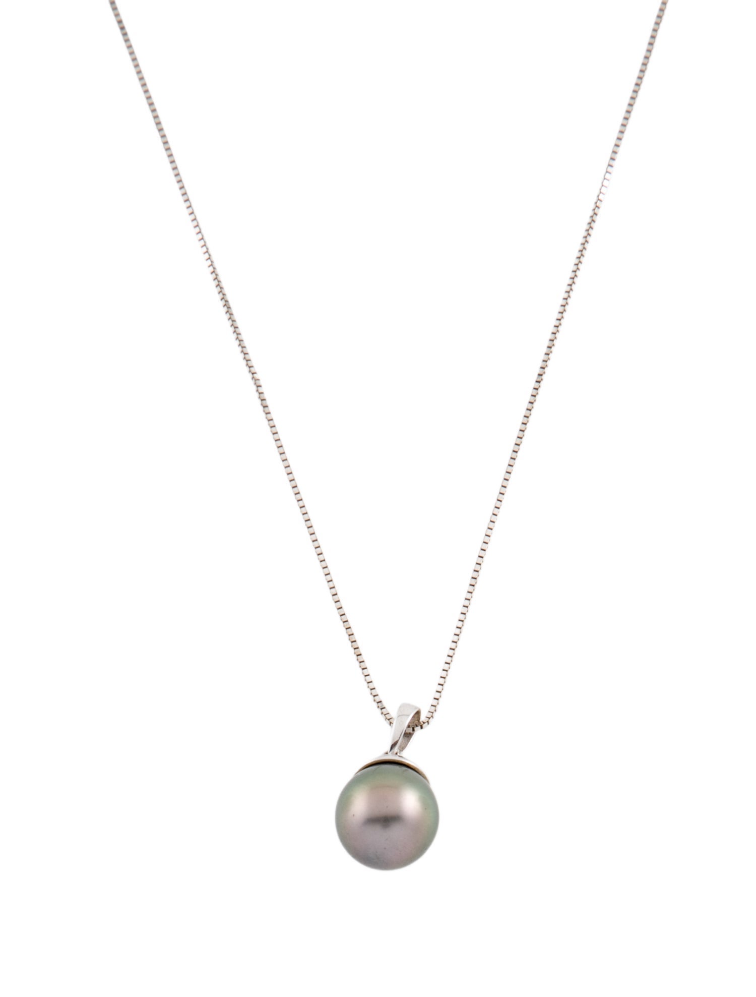 Necklace 14K Pearl Pendant w/ 18K Chain Necklace