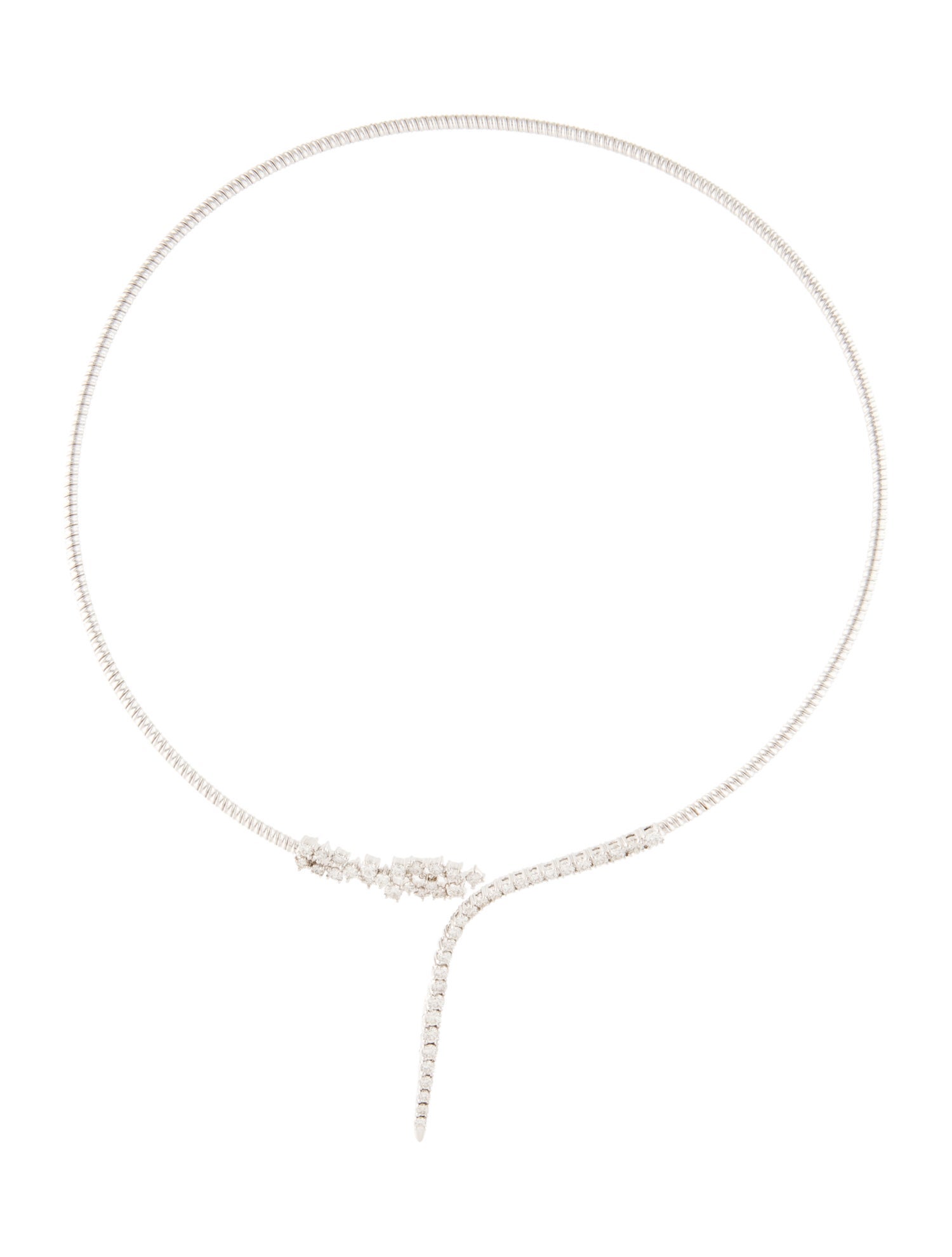 Necklace 14K 2.11ctw Diamond Snake Collar