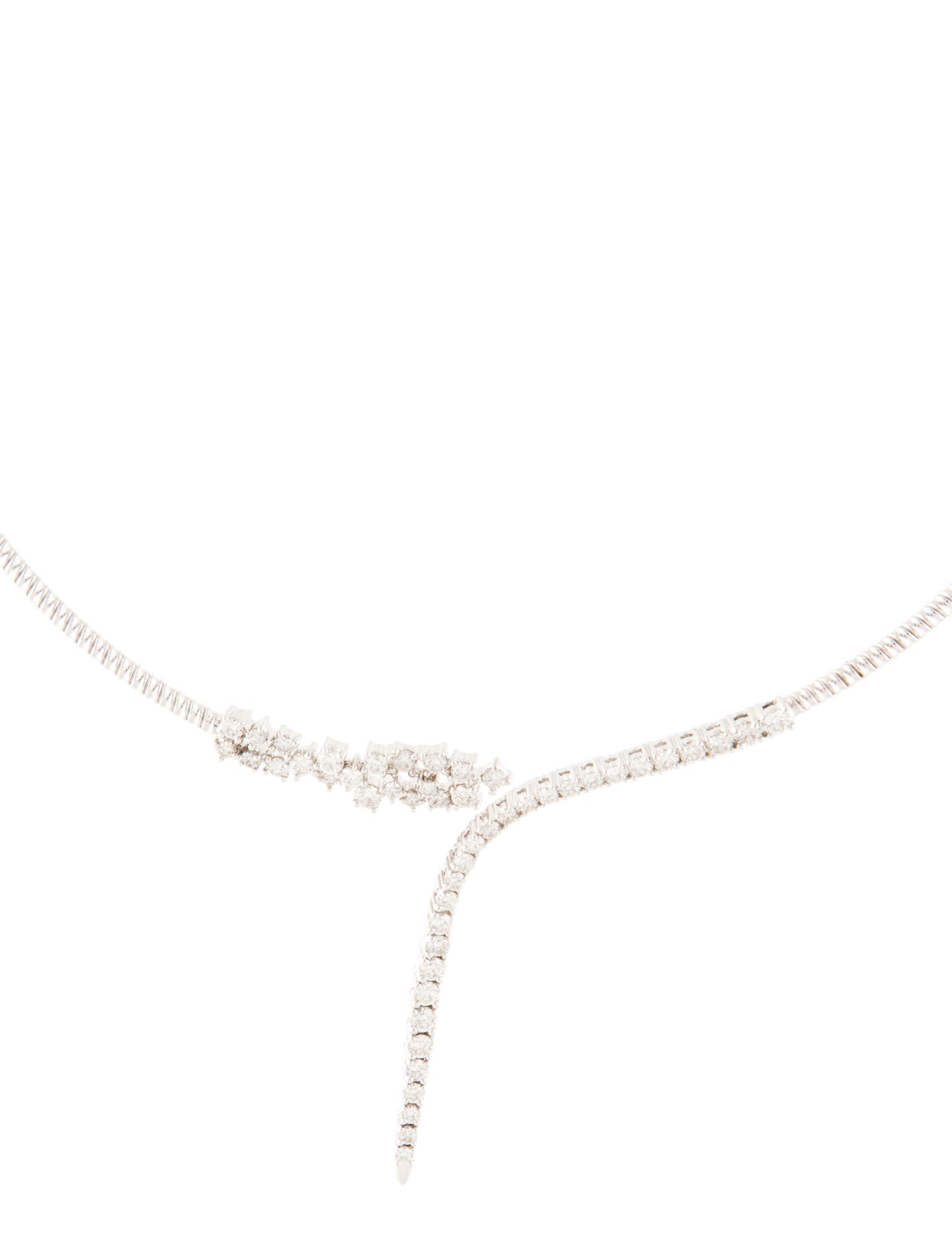 Necklace 14K 2.11ctw Diamond Snake Collar