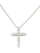 Necklace 18K 1.92ctw Lab-Grown Diamond Cross Pendant Necklace