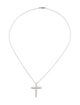 Necklace 18K 1.92ctw Lab-Grown Diamond Cross Pendant Necklace