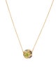 Necklace 18K Multistone Pendant Necklace