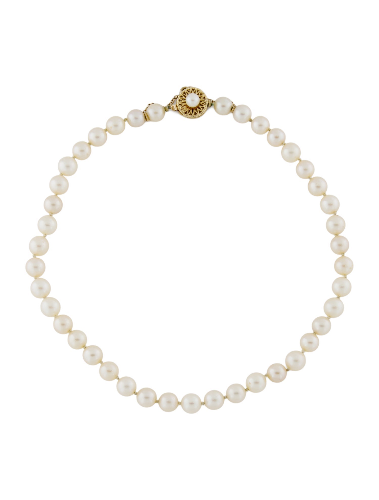 Necklace 14K Pearl Strand