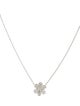 Necklace 14K Diamond Flower Pendant Necklace