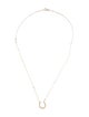 Necklace 14K Diamond Horseshoe Pendant Necklace