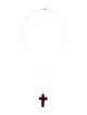 Necklace 14K Sard Cross Pendant Necklace