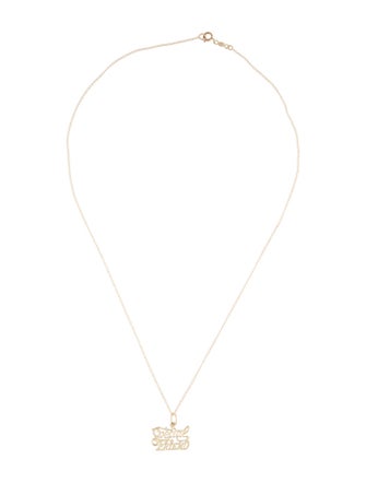 Necklace 14K 'Special Friend' Pendant Necklace