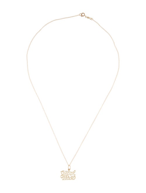 Necklace 14K 'Special Friend' Pendant Necklace