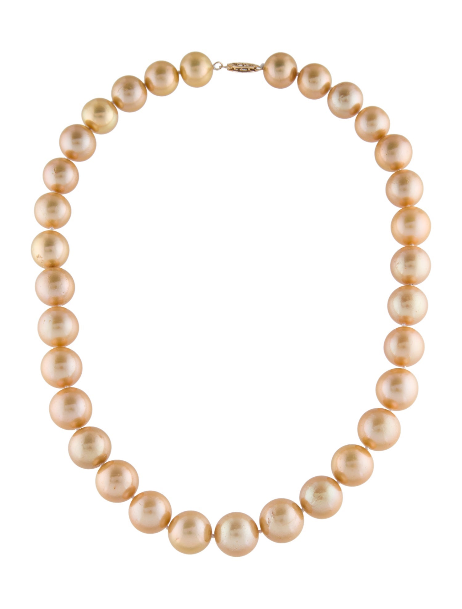 Necklace 14K Dyed Pearl Strand