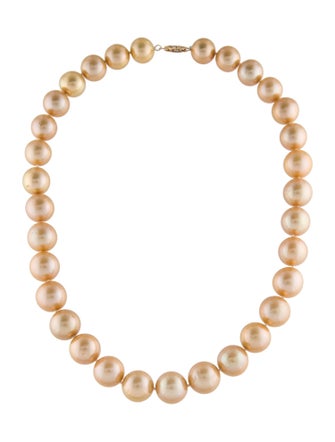Necklace 14K Dyed Pearl Strand Necklace