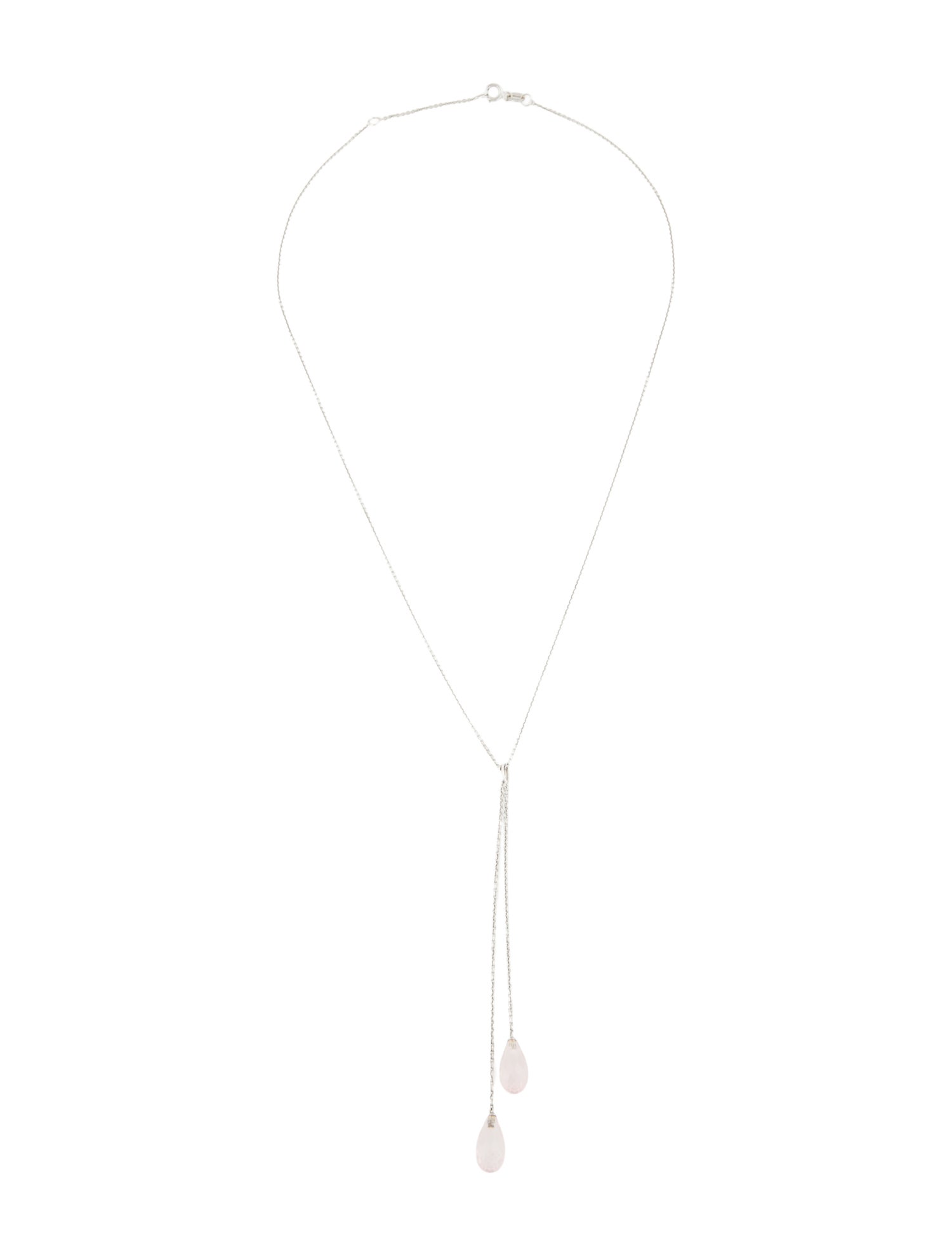 Necklace 14K Rose Quartz Lavalier