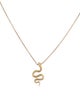 Necklace 14k Snake Pendant Necklace