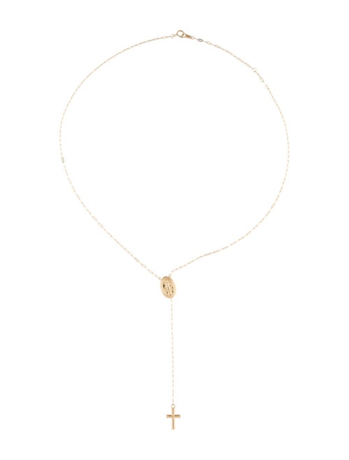 Necklace 14K Rosary Lavalier Necklace