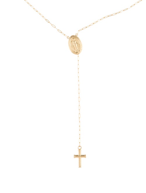 Necklace 14K Rosary Lavalier Necklace