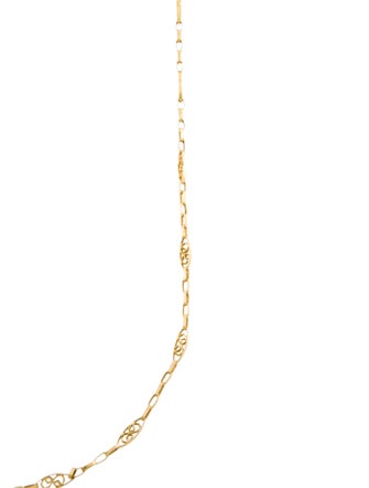 Necklace 18K Oval Link Station Necklace