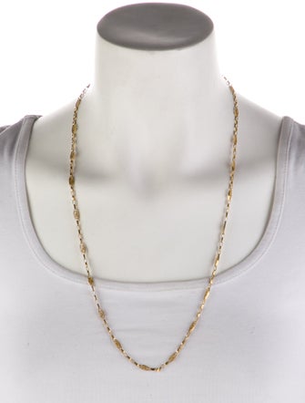 Necklace 18K Oval Link Station Necklace