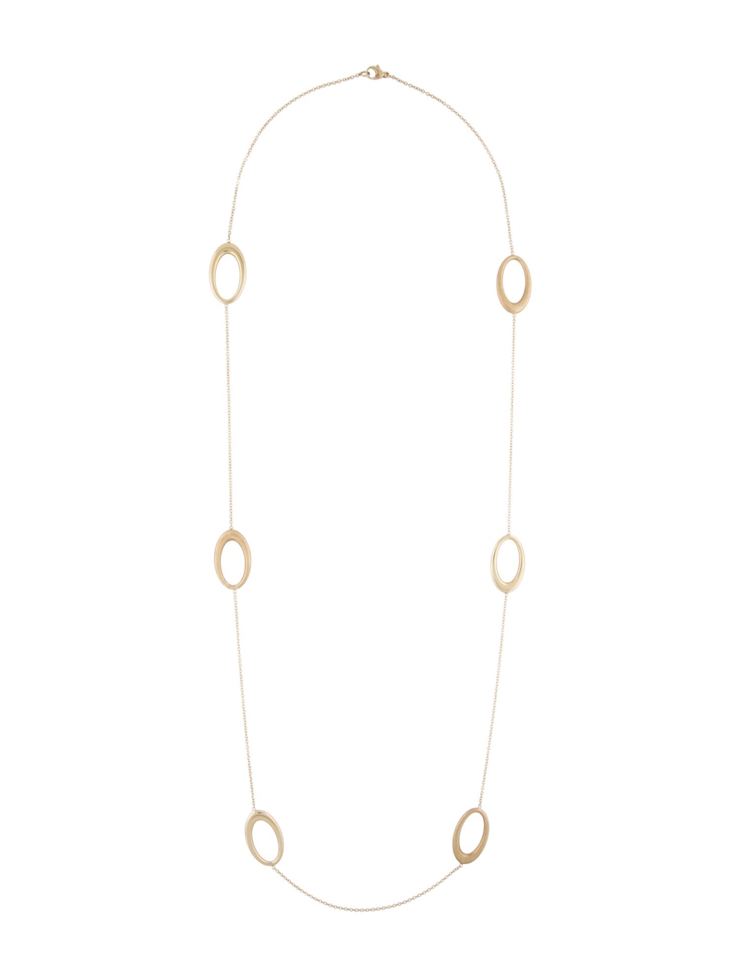 Necklace 14k Oval Station