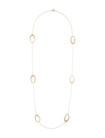 Necklace 14k Oval Station Necklace