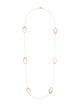 Necklace 14k Oval Station Necklace