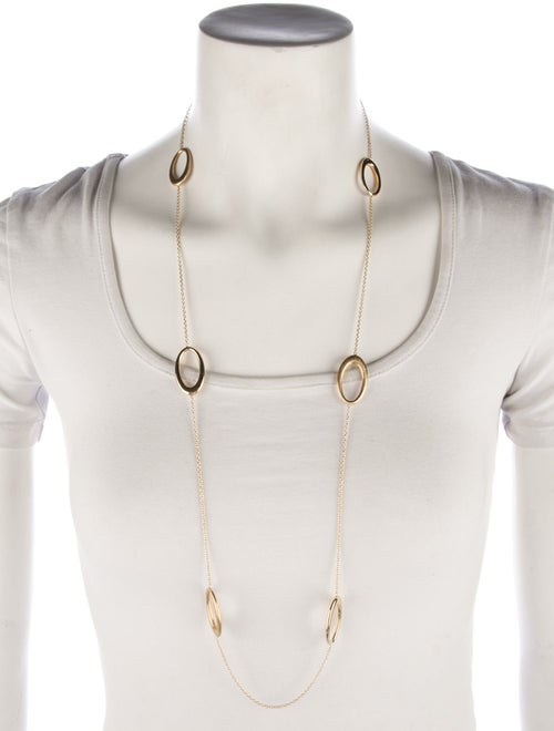 Necklace 14k Oval Station Necklace