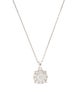 Necklace 14K Diamond Cluster Pendant Necklace