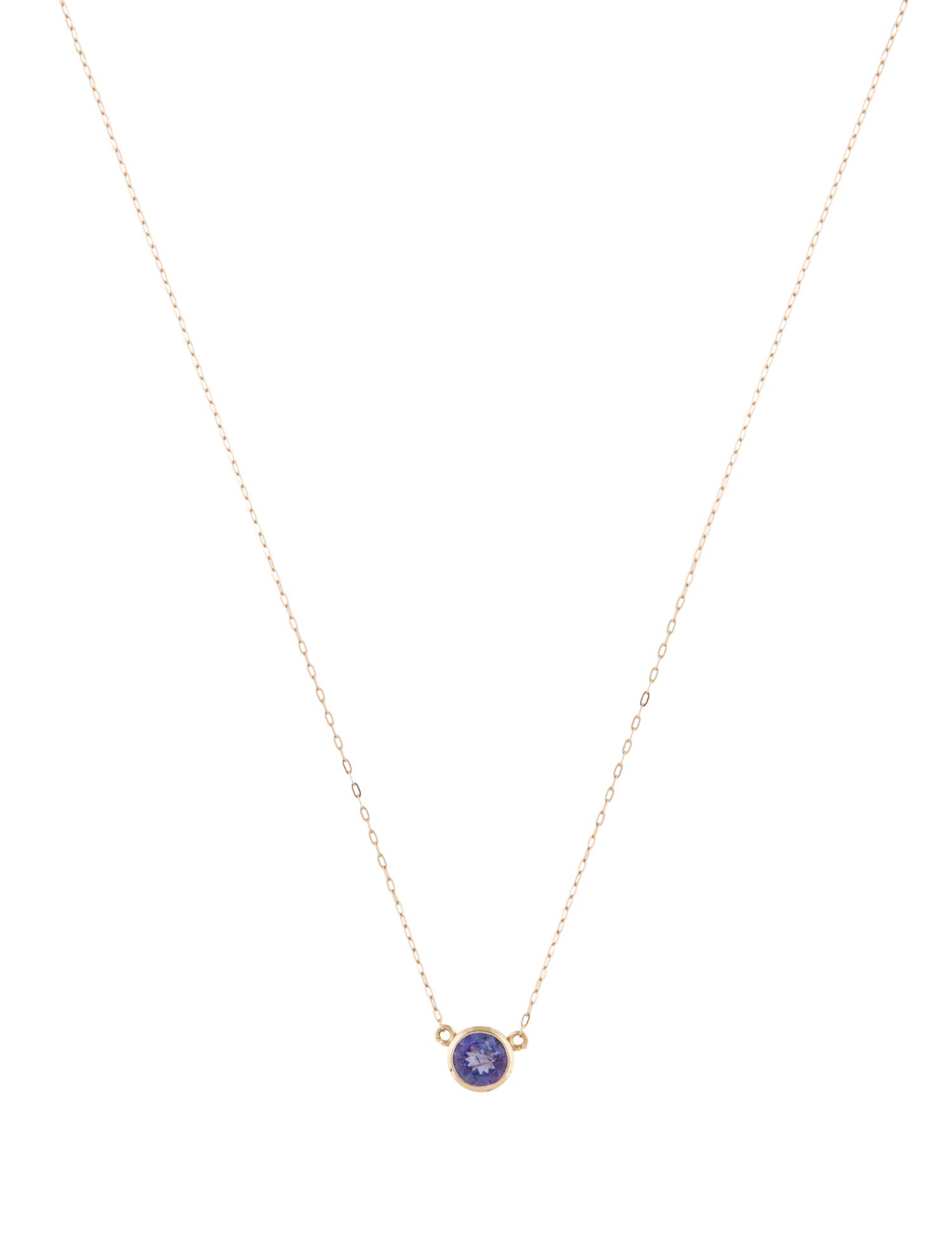 Necklace 14K Tanzanite Pendant