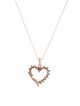 Necklace 10K Diamond Heart Pendant Necklace
